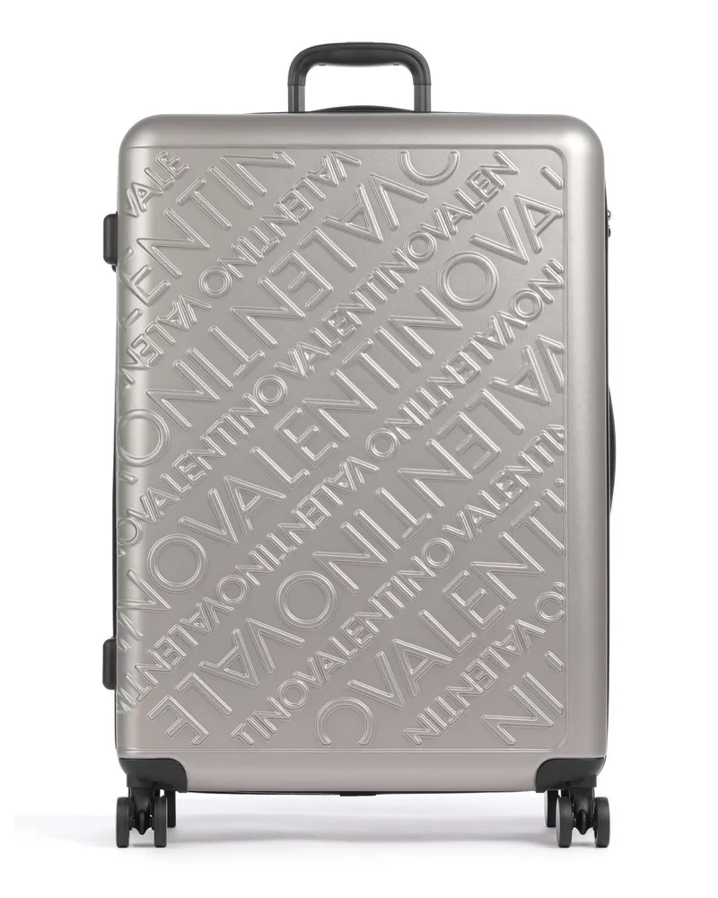 Valentino Bags 4-Rollen Trolley Mars in silber Silber