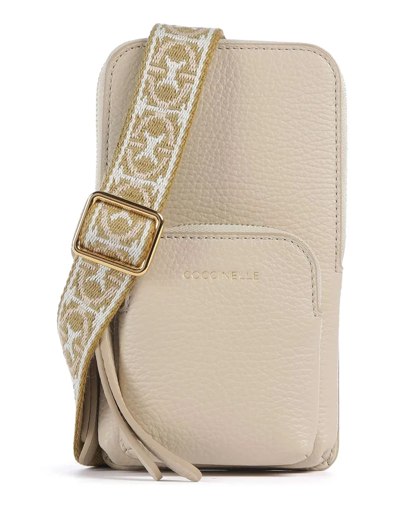 Coccinelle Handytasche Pixie in elfenbein Beige