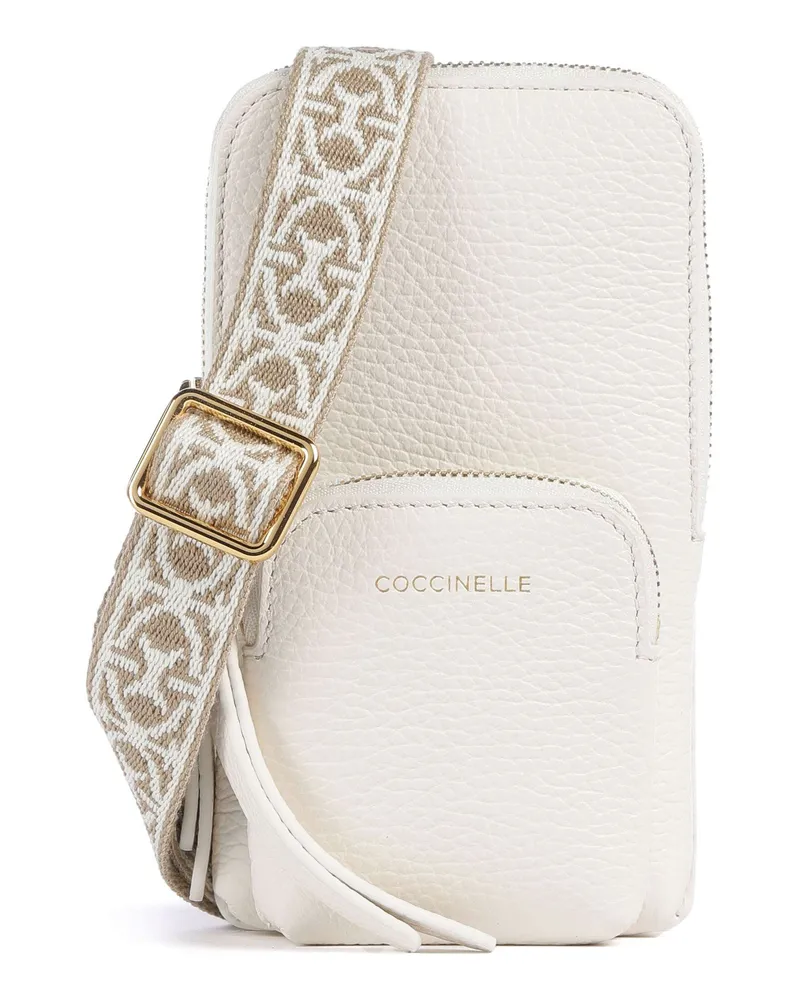 Coccinelle Handytasche Pixie in elfenbein Beige