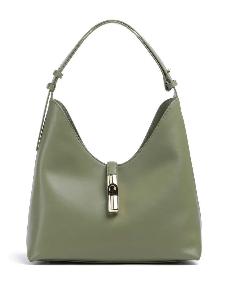 Furla Beuteltasche Goccia M in oliv Oliv