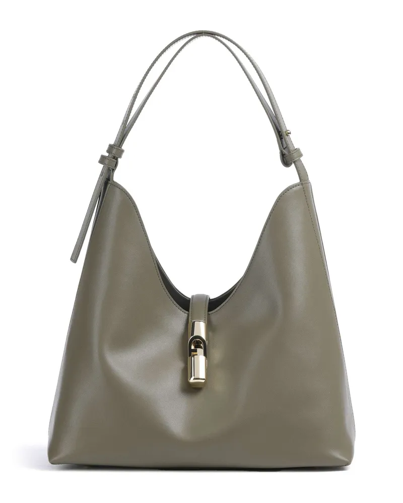 Furla Beuteltasche Goccia M in oliv Oliv