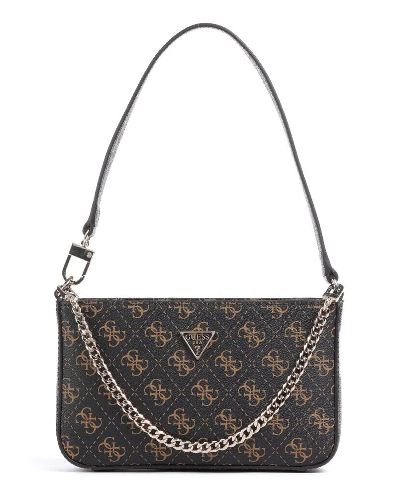 Guess Schultertasche Noelle Q Logo in braun Braun