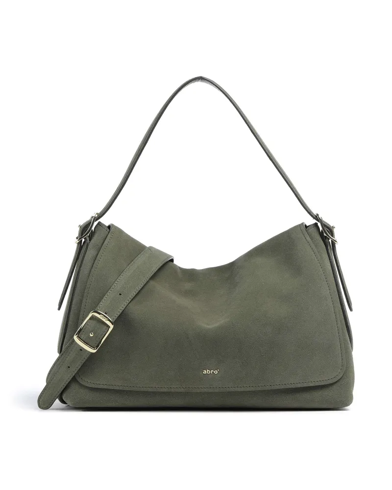 Abro Beuteltasche Suede Carina in oliv Oliv