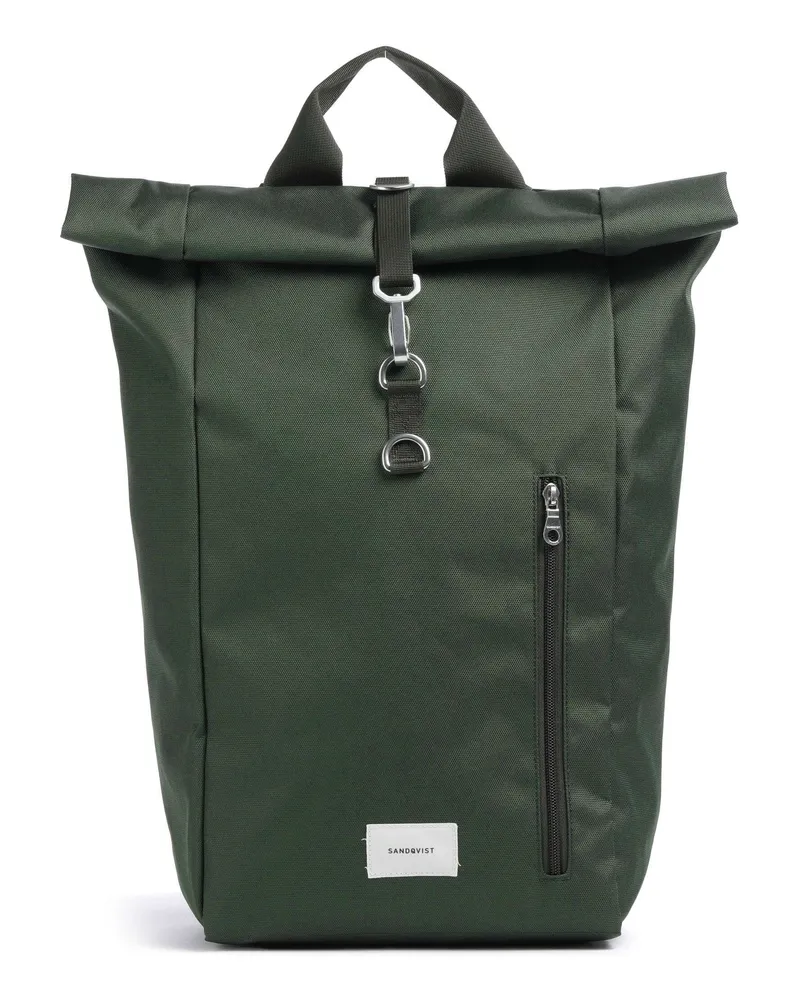 Sandqvist Rolltop Rucksack Ground L in grün Grün