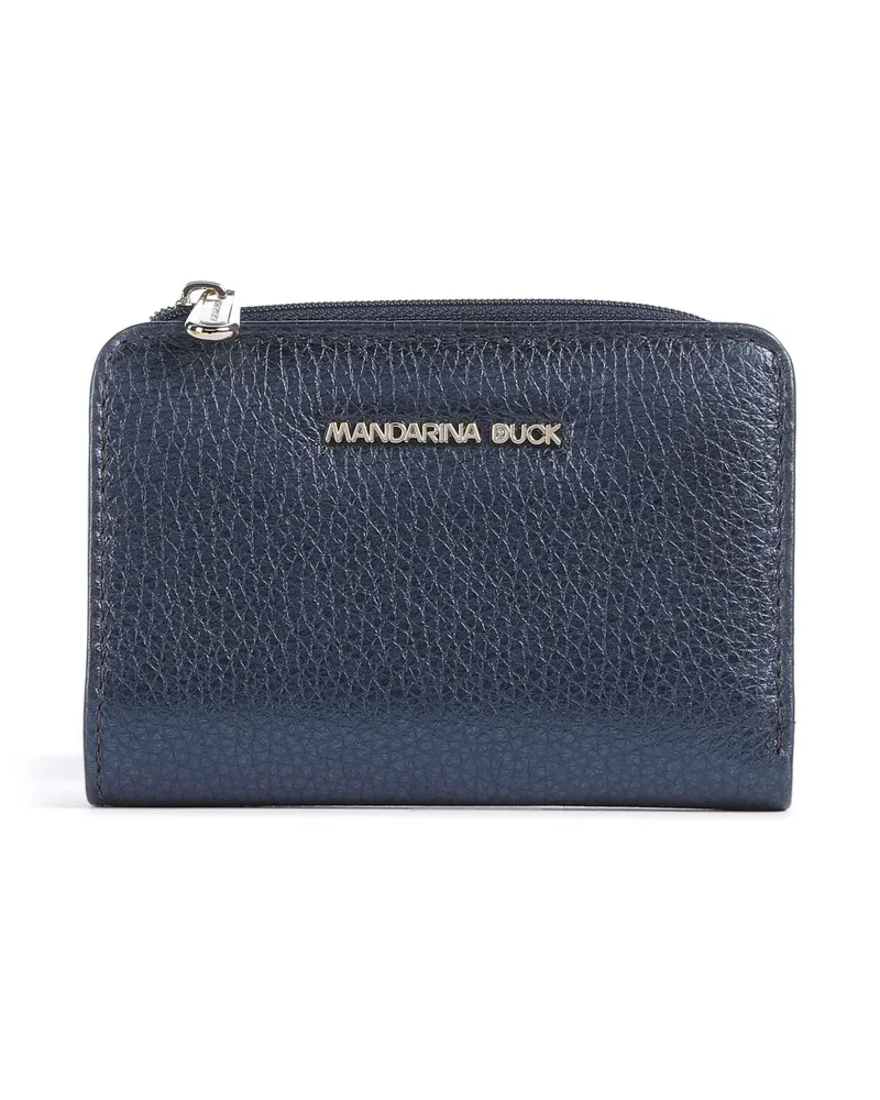 Mandarina Duck Geldbörse Mellow Metal in blau Blau