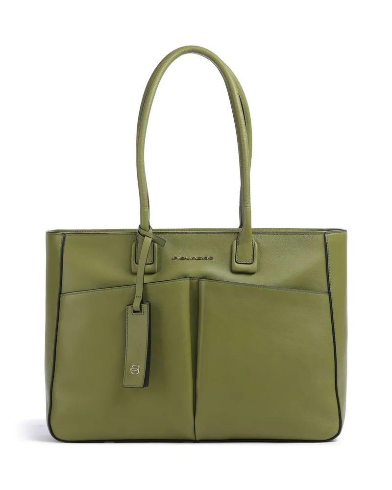 Piquadro Shopper Ashley in oliv Oliv