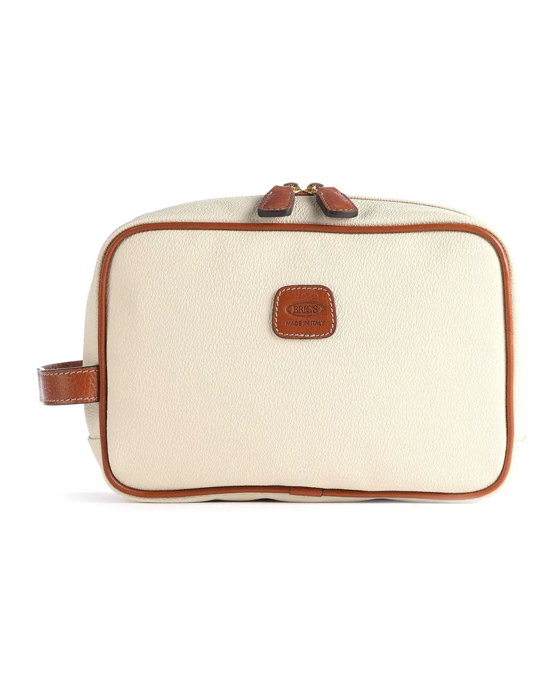 Bric's Kulturbeutel Firenze in elfenbein Beige