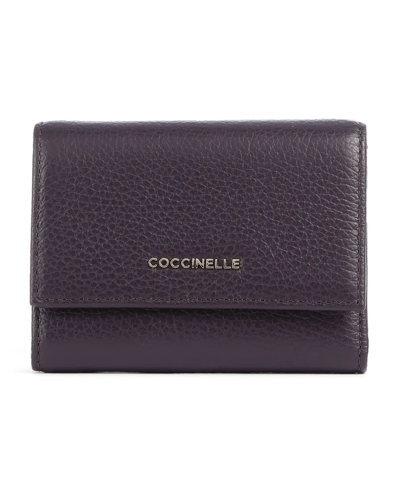 Coccinelle Geldbörse Metallic Soft RFID in violett Violett