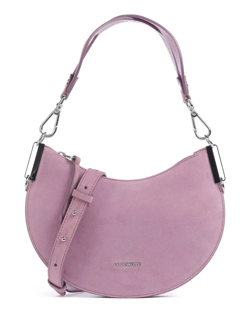 Coccinelle Schultertasche Sunup Suede in violett Violett