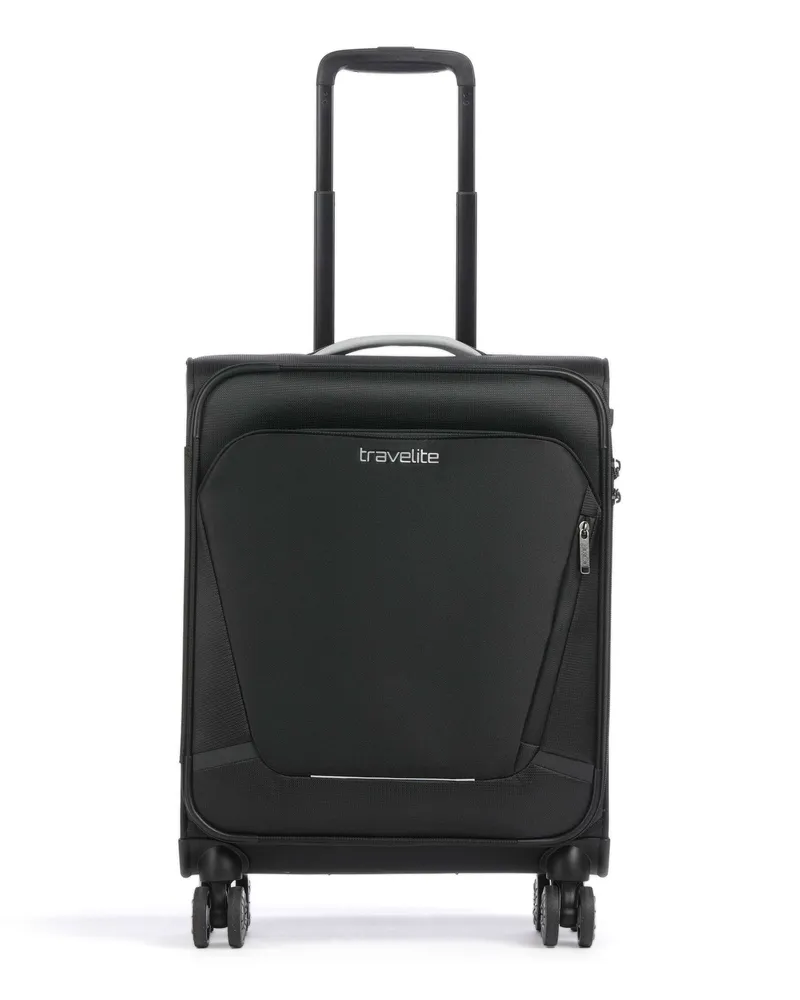 Travelite 4-Rollen Trolley Cabin Multi Light 4 in schwarz Schwarz
