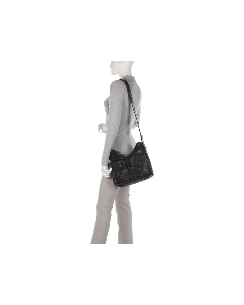 Spikes & Sparrow Bronco Beuteltasche schwarz Schwarz