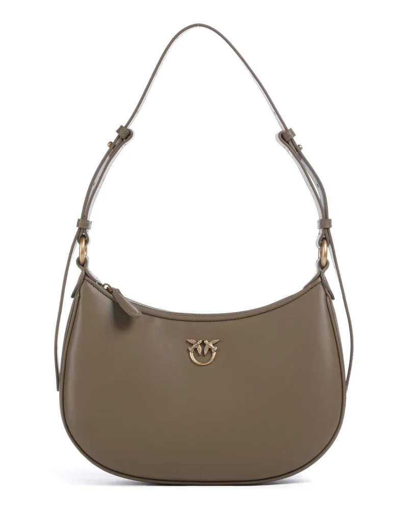 Pinko Schultertasche Half Moon Mini in oliv Oliv