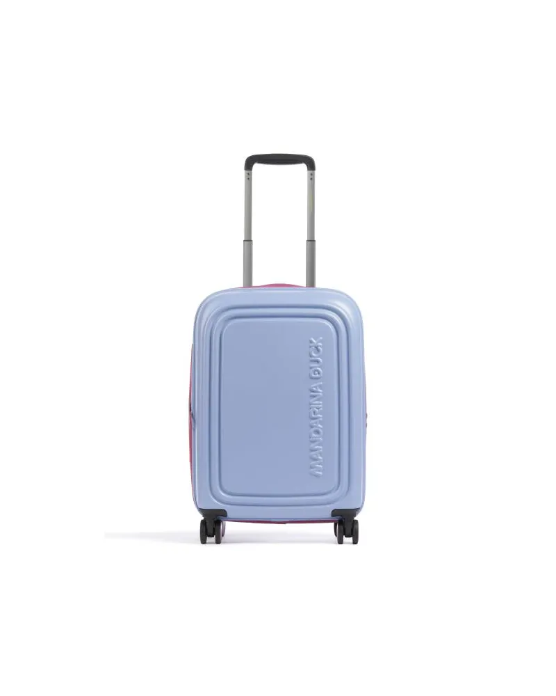 Mandarina Duck Logoduck+ 4-Rollen Trolley blaugrau Blau