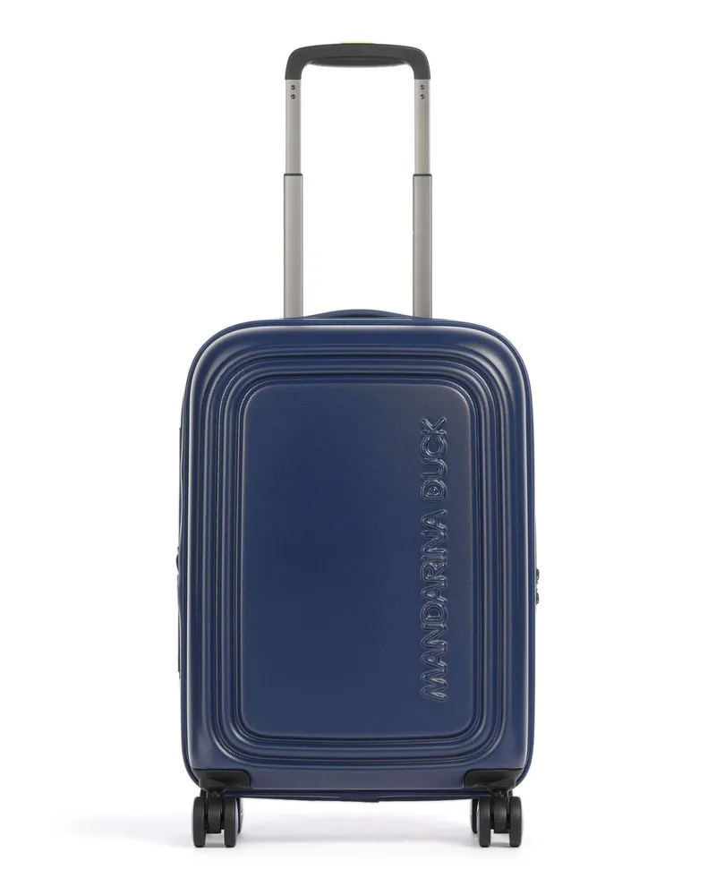 Mandarina Duck 4-Rollen Trolley Logoduck+ in blau Blau