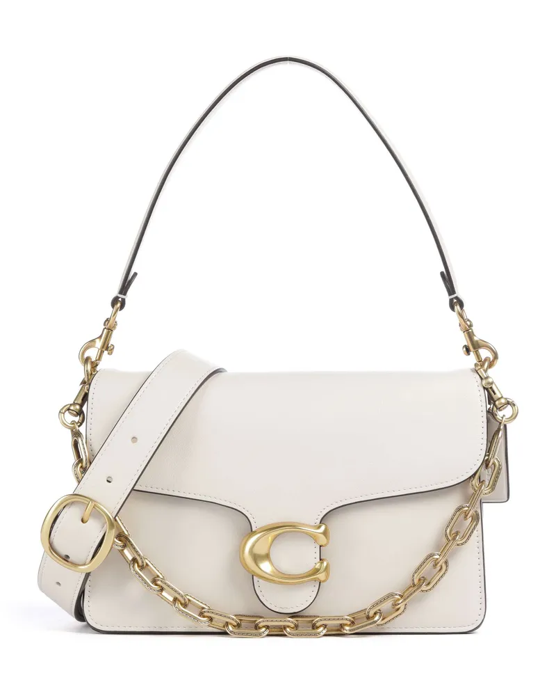 Coach Schultertasche Tabby Soft Chain in elfenbein Beige
