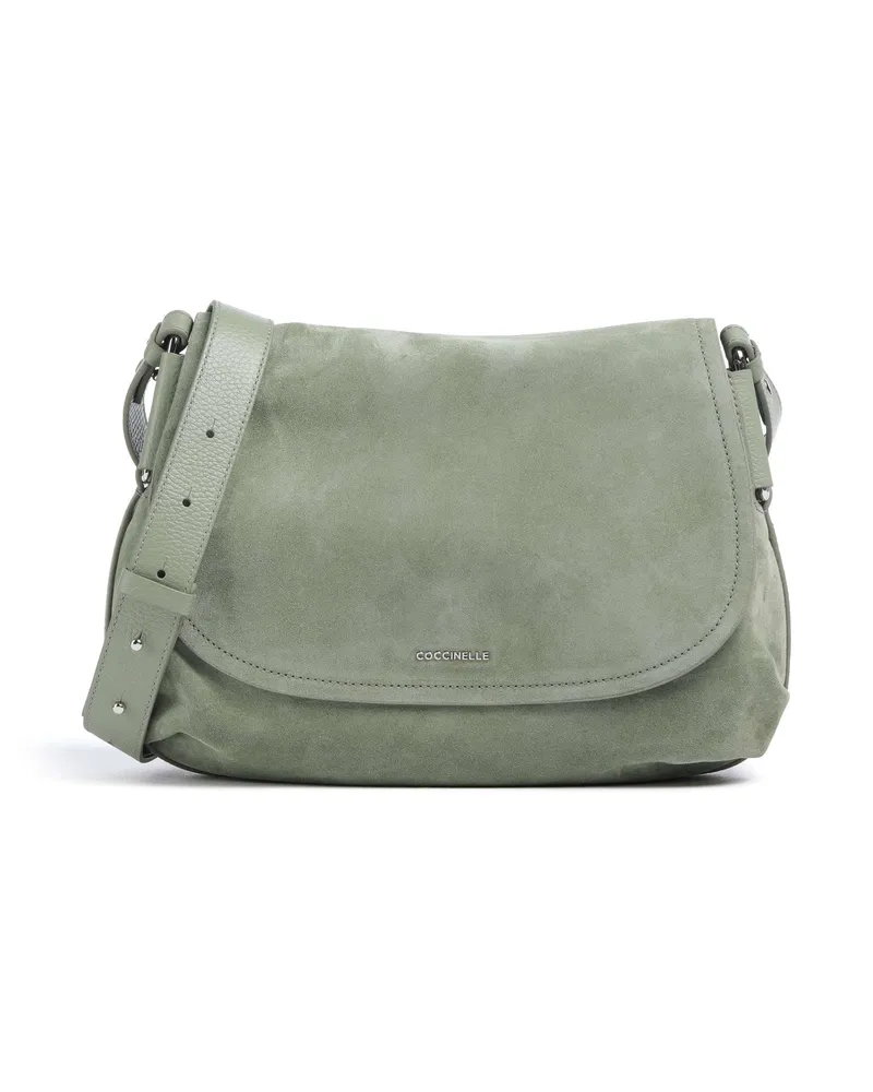 Coccinelle Schultertasche Rebekka Suede in grau Grau