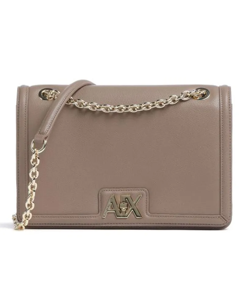 Armani Exchange Schultertasche taupe Grau