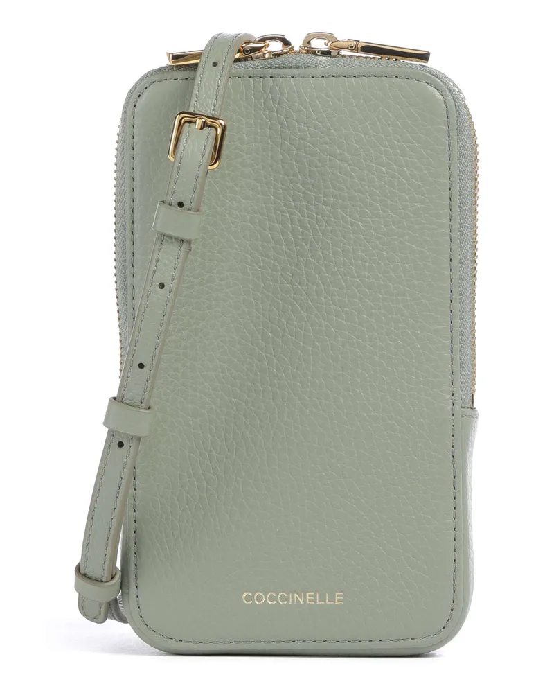 Coccinelle Handytasche Flor in grau Grau