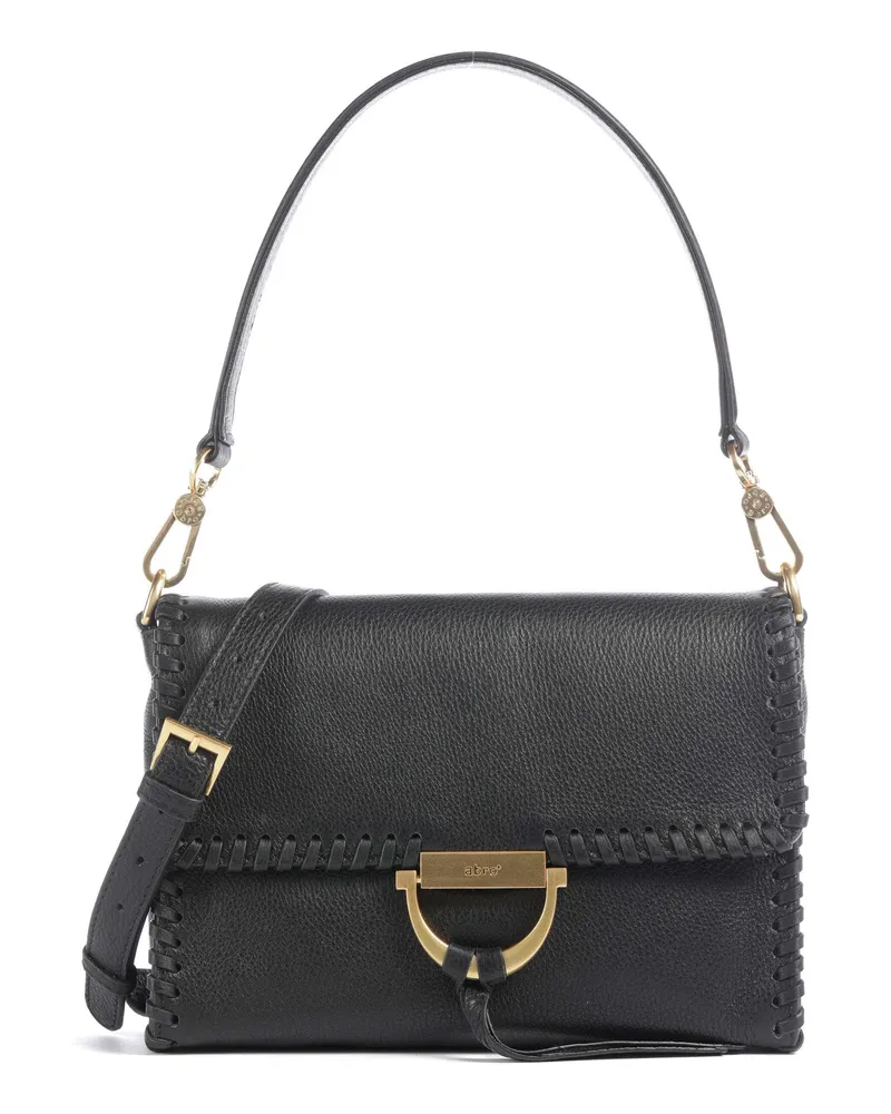 Abro Schultertasche Dalia Temi Stitch in schwarz Schwarz