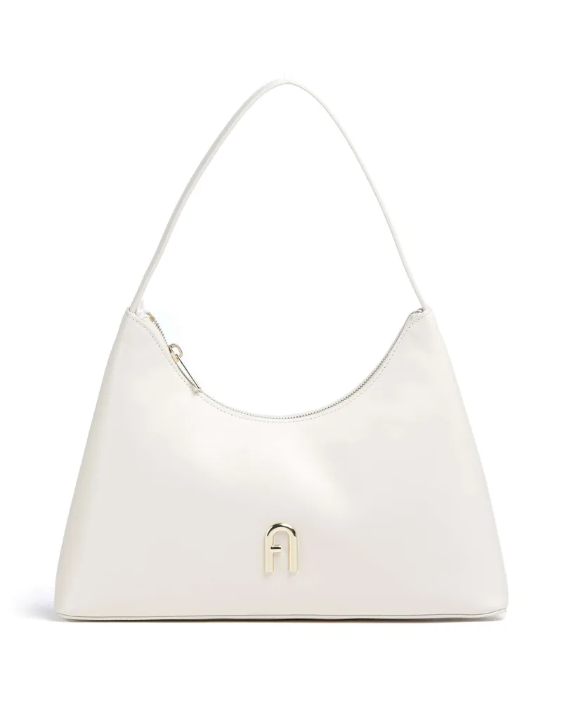 Furla Schultertasche Diamante S in weiß Weiß