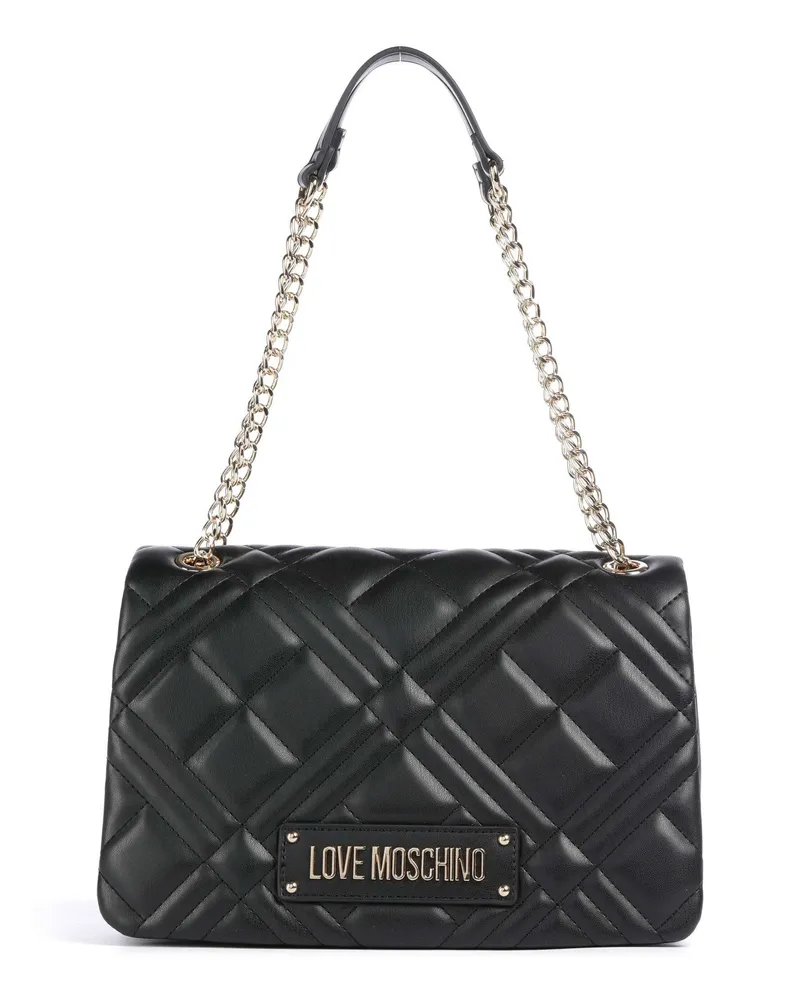 Moschino Schultertasche Quilted in schwarz Schwarz