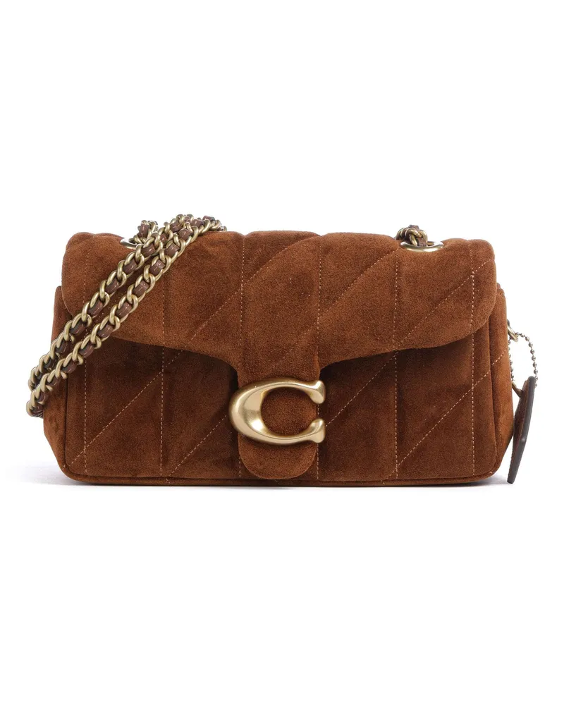 Coach Schultertasche Tabby Quilted Suede 20 in braun Braun