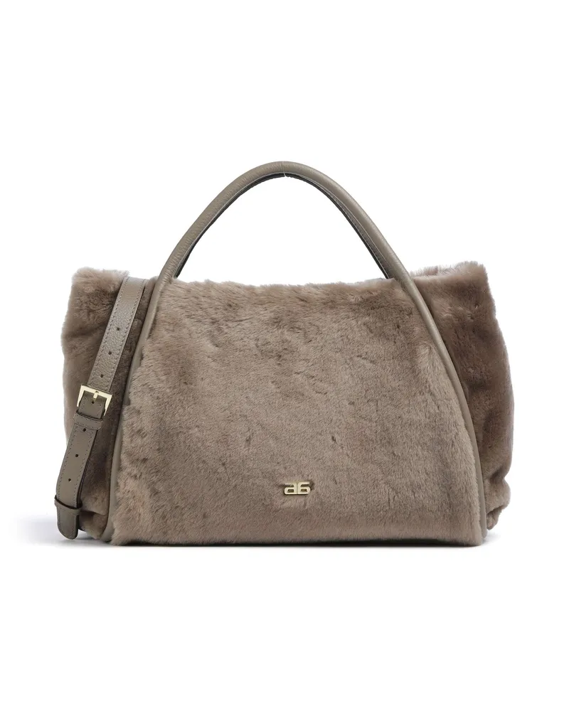Abro Handtasche Shearling Willow in grau Grau