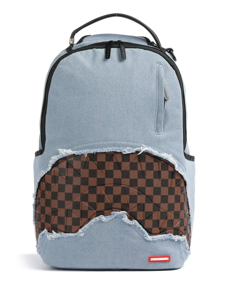 Sprayground Rucksack Denim Shark in blau Blau