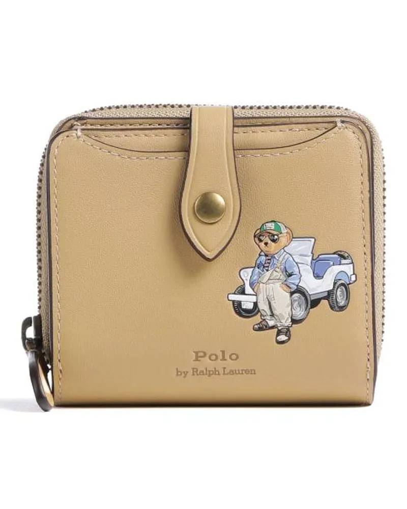 Ralph Lauren Overall Bear Geldbörse hellbraun Braun