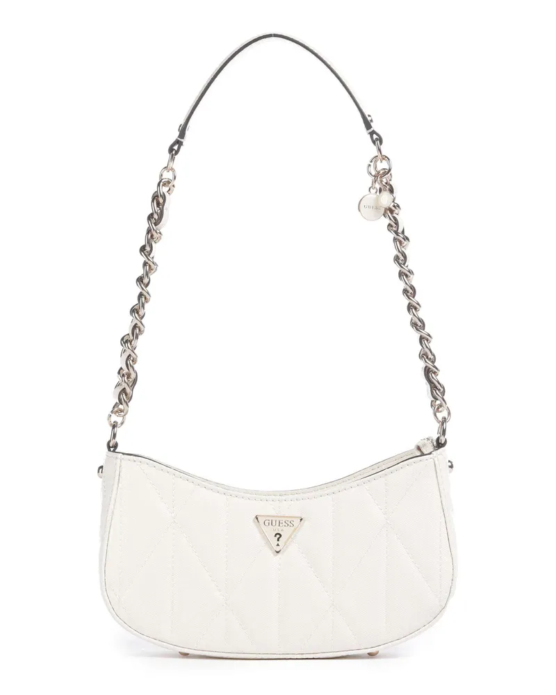 Guess Schultertasche Aldina G-Shine in elfenbein Beige