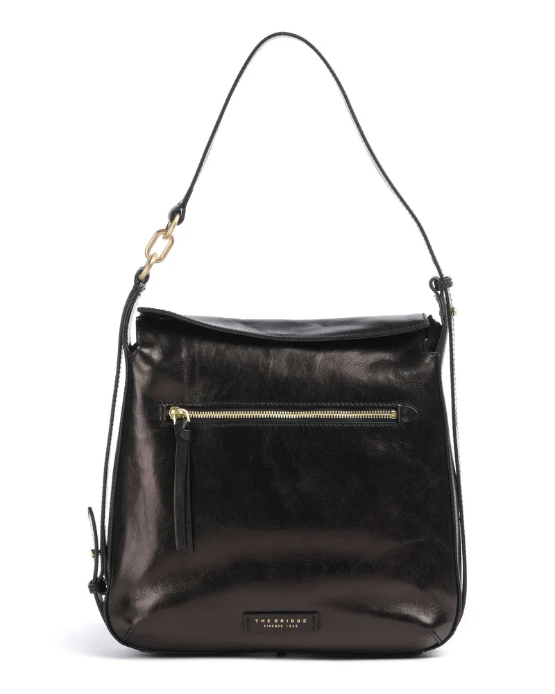 The Bridge Schultertasche Ingrid in schwarz Schwarz