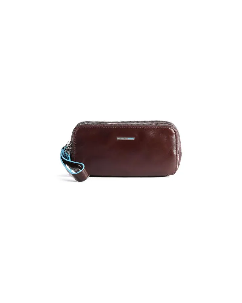 Piquadro Blue Square Handgelenktasche mahagoni Braun