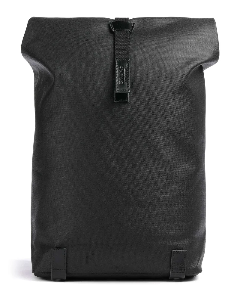 Brooks England Rolltop Rucksack Pickwick Cotton Canvas Large in schwarz Schwarz