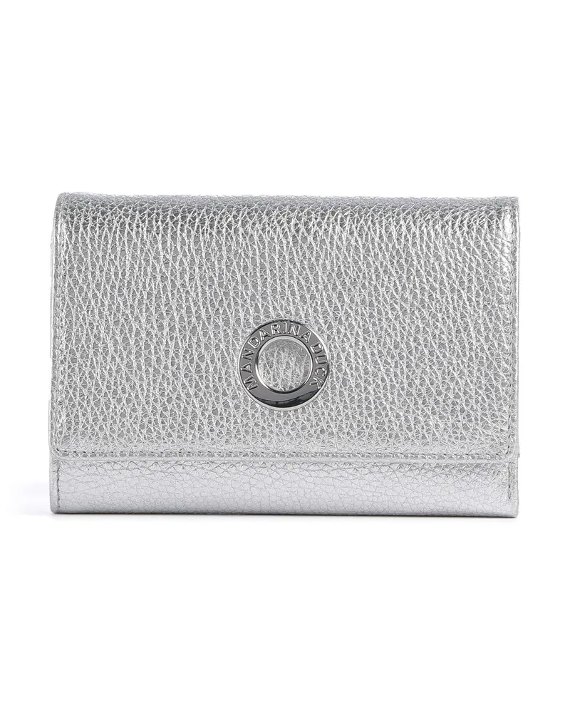 Mandarina Duck Geldbörse Mellow Metal in silber Silber
