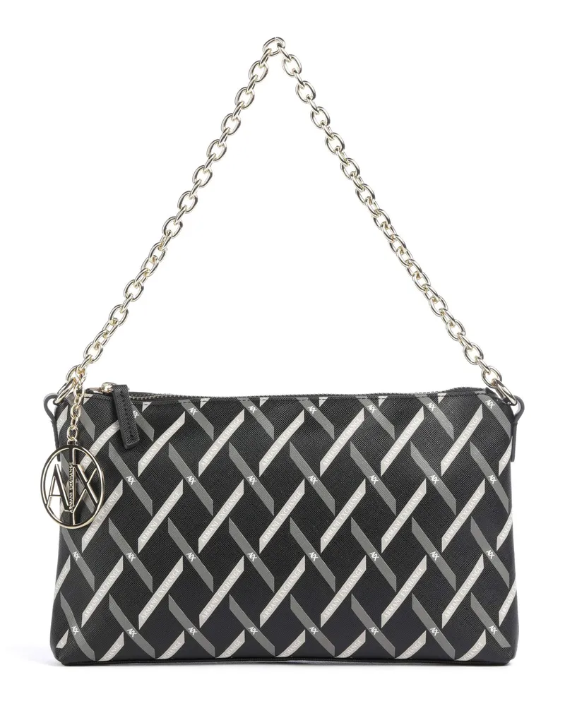Armani Exchange Schultertasche Gynger Logo in schwarz Schwarz