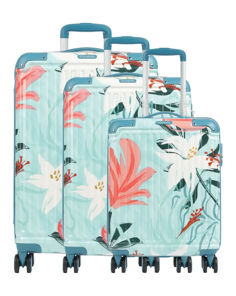 Travelite 4-Rollen Trolley Set Cruise in mehrfarbig Mehrfarbig