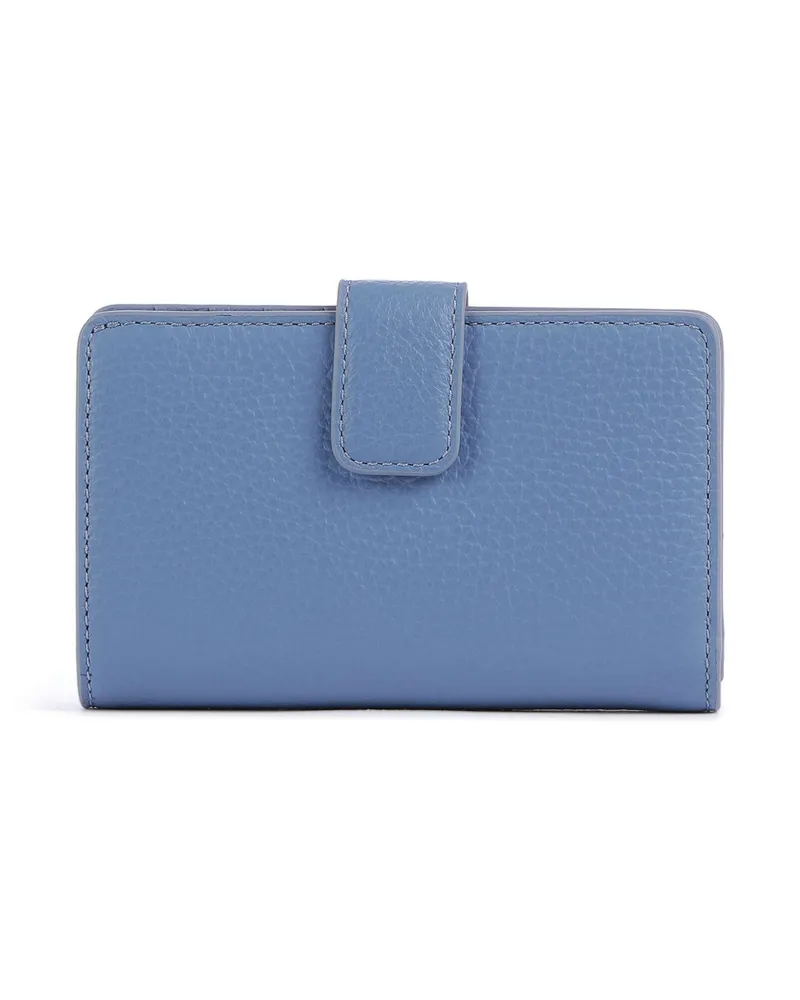 Coccinelle Geldbörse Metallic Soft in blau Blau