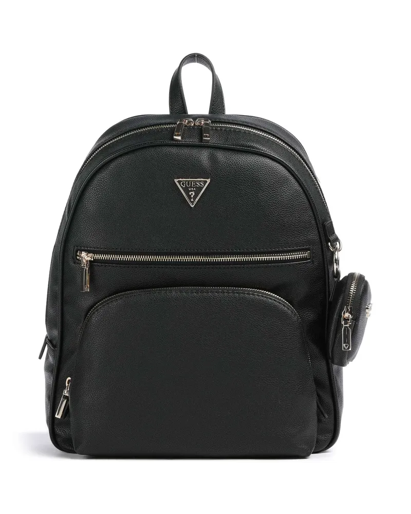 Guess Rucksack Power Play in schwarz Schwarz