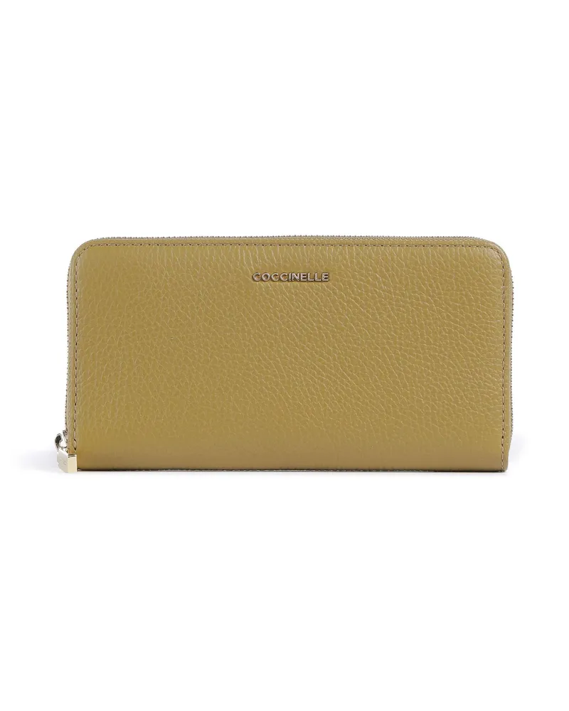 Coccinelle Geldbörse Metallic Soft in oliv Oliv