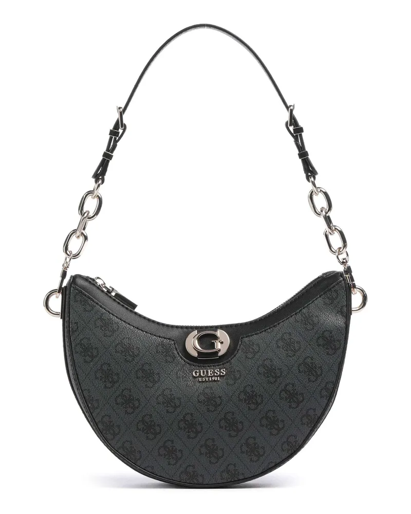 Guess Schultertasche Orlina 4G Logo in schwarz Schwarz
