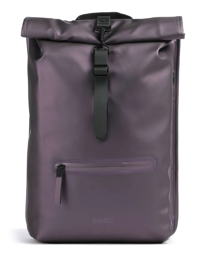 RAINS Rolltop Rucksack in violett Violett