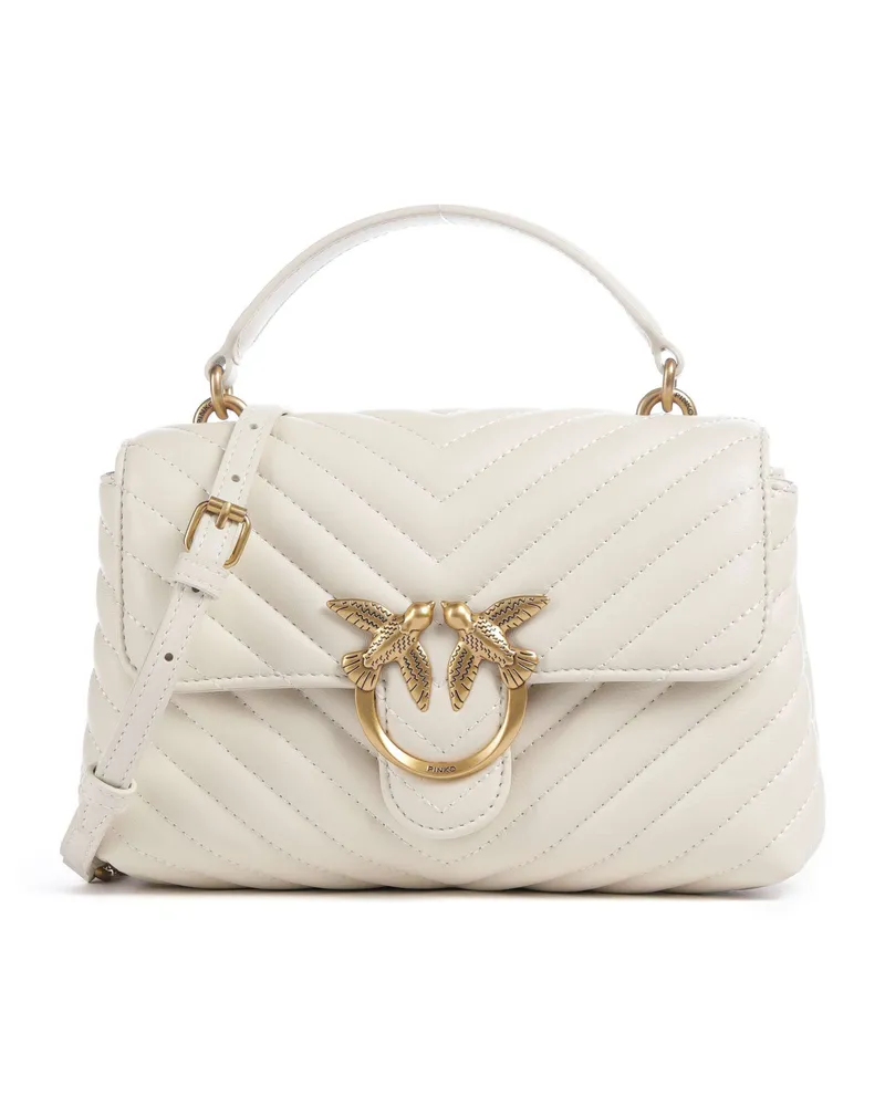 Pinko Handtasche Love Lady Puff Mini in elfenbein Beige