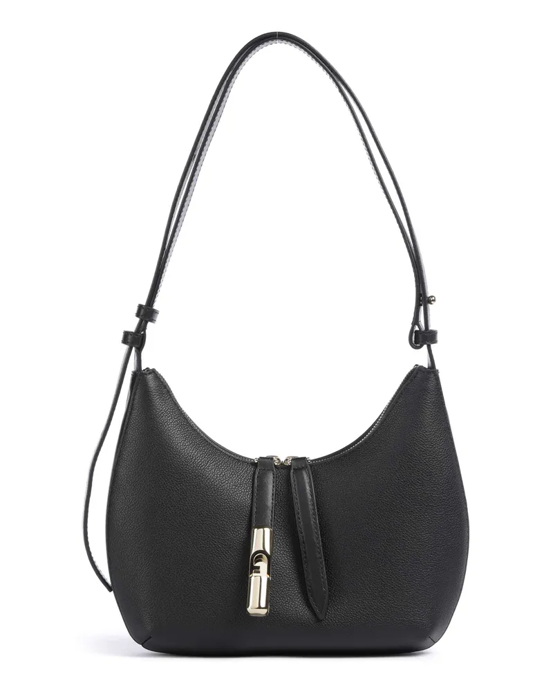 Furla Schultertasche Goccia S in schwarz Schwarz
