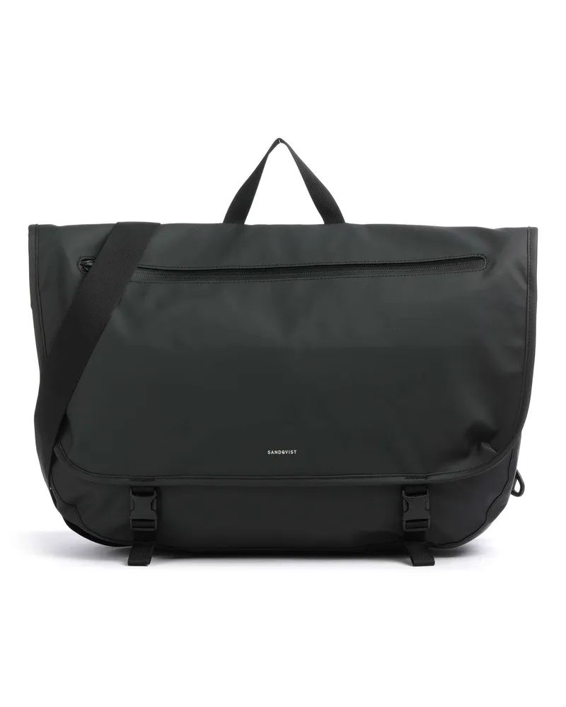 Sandqvist Kuriertasche Stream in schwarz Schwarz
