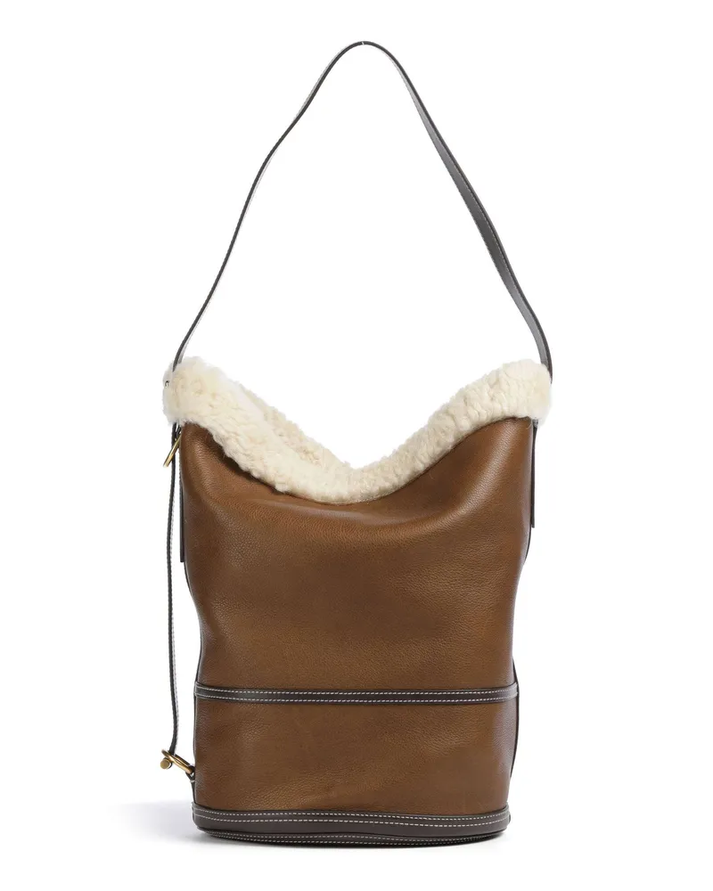 Ralph Lauren Bucket bag Bellport Medium in braun Braun