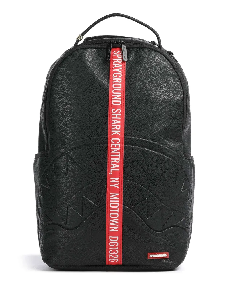 Sprayground Rucksack Shark Central Next Stop Zip in schwarz Schwarz