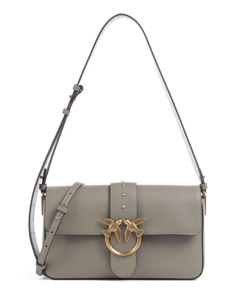 Pinko Schultertasche Love One Classic Slouchy in grau Grau