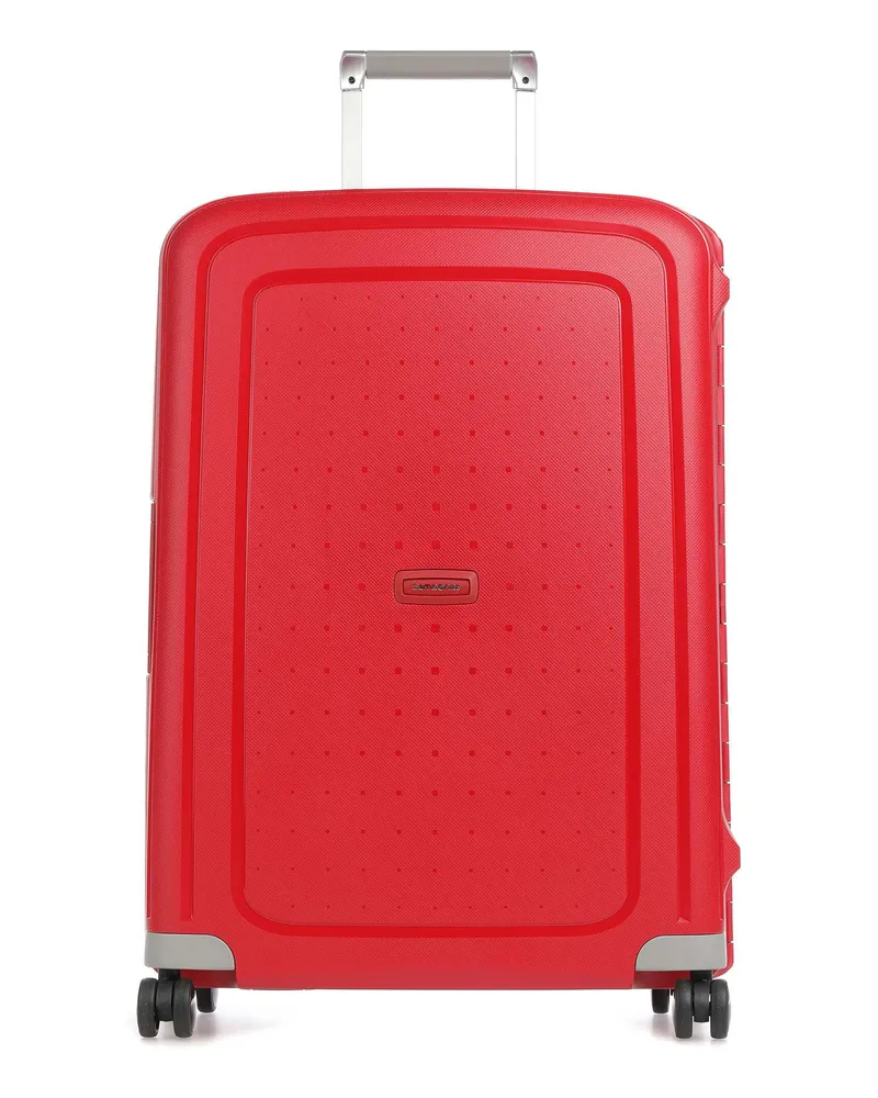 Samsonite 4-Rollen Trolley SCure in rot Rot