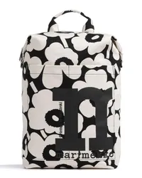 Marimekko Unikko Mono Rucksack natur/schwarz Beige