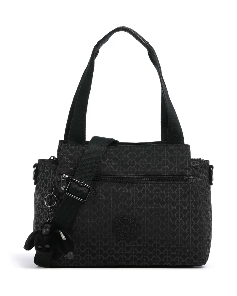 Kipling Schultertasche Basic Elysia in schwarz Schwarz